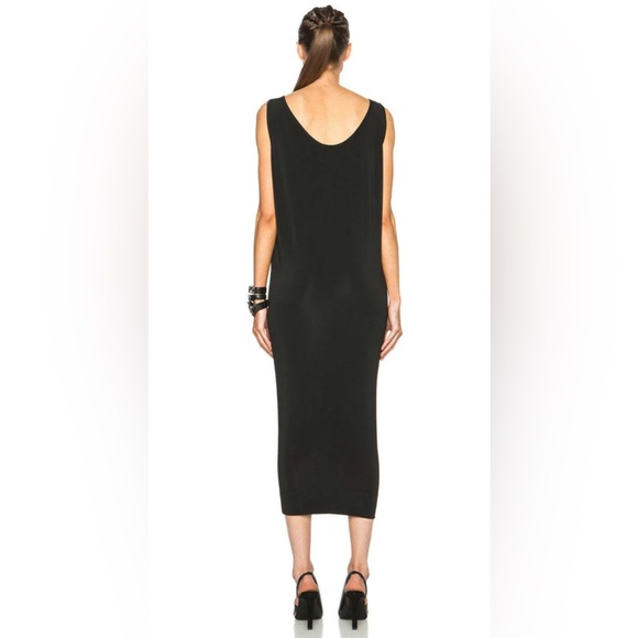 EUC Simple black midi length fully lined sleeveless dress from Helmut Lang - Picture 4 of 13